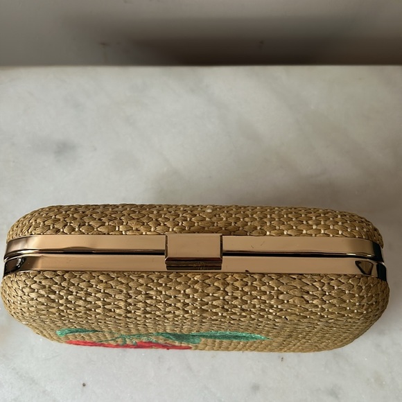 Ann Taylor Cherry hard-sided clutch purse, NWT - Picture 2 of 15